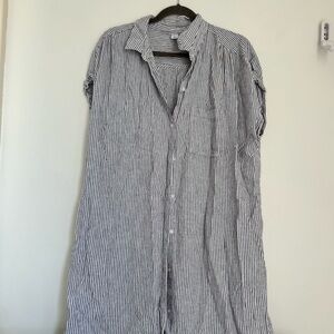Old Navy Stripped Button Up Dress